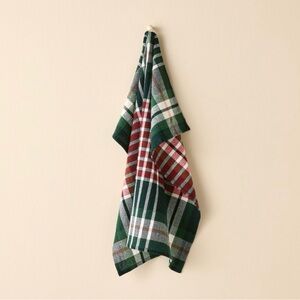Flour Sack Towel Signature Plaid Hearth & Hand with Magnolia Christmas Red Green